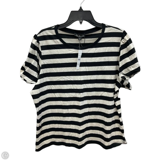 Top Short Sleeve By J. Crew In Striped Pattern, Size: Xl