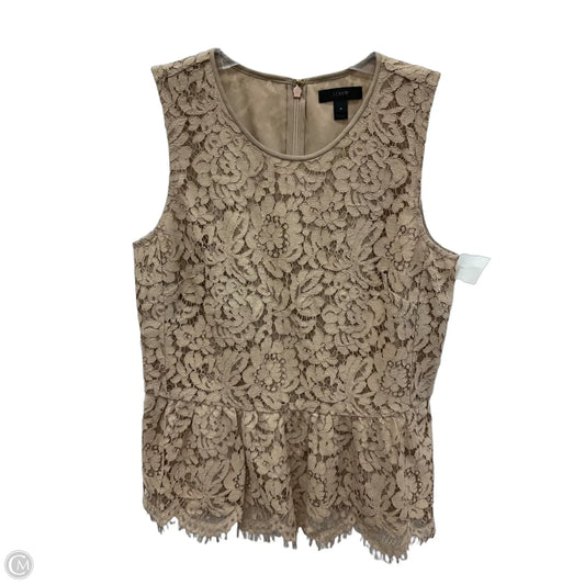 Top Sleeveless By J. Crew In Beige, Size: S