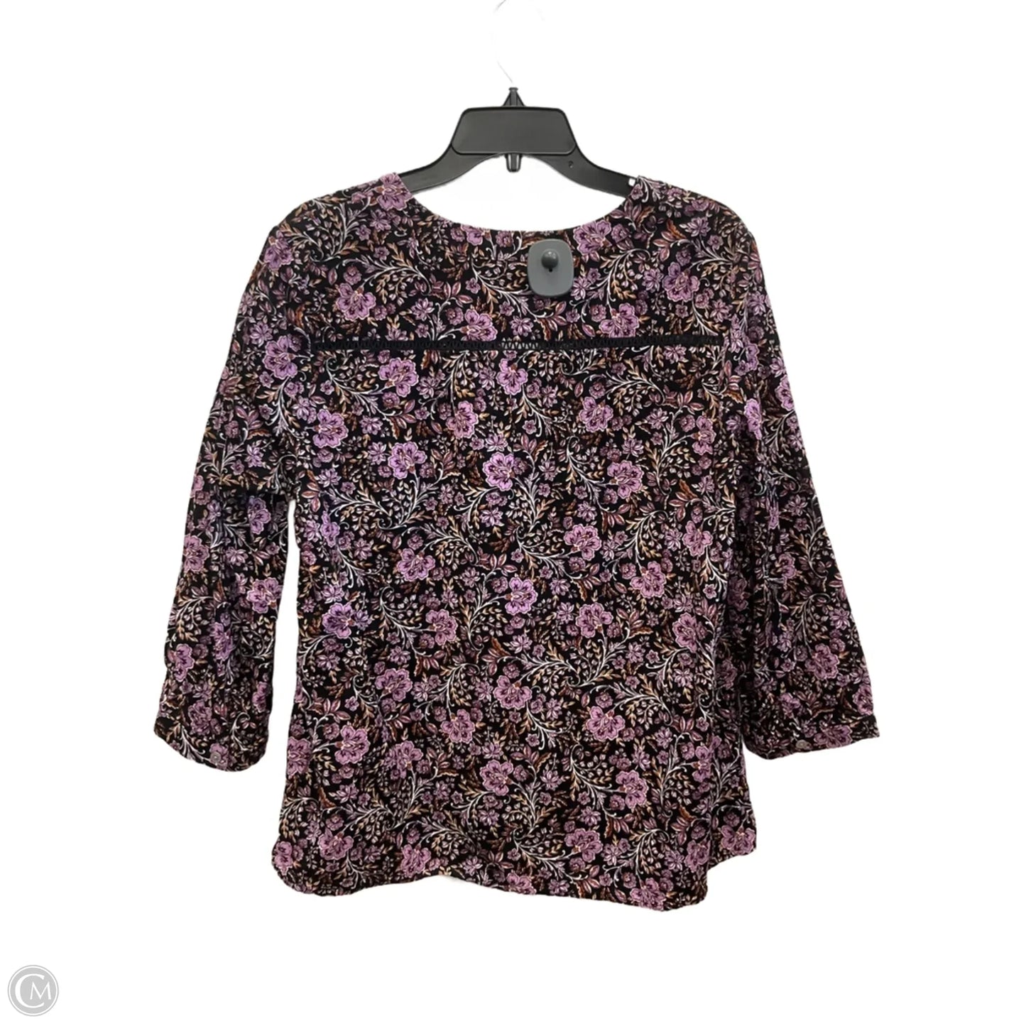 Top Long Sleeve By J. Jill In Black, Size: L