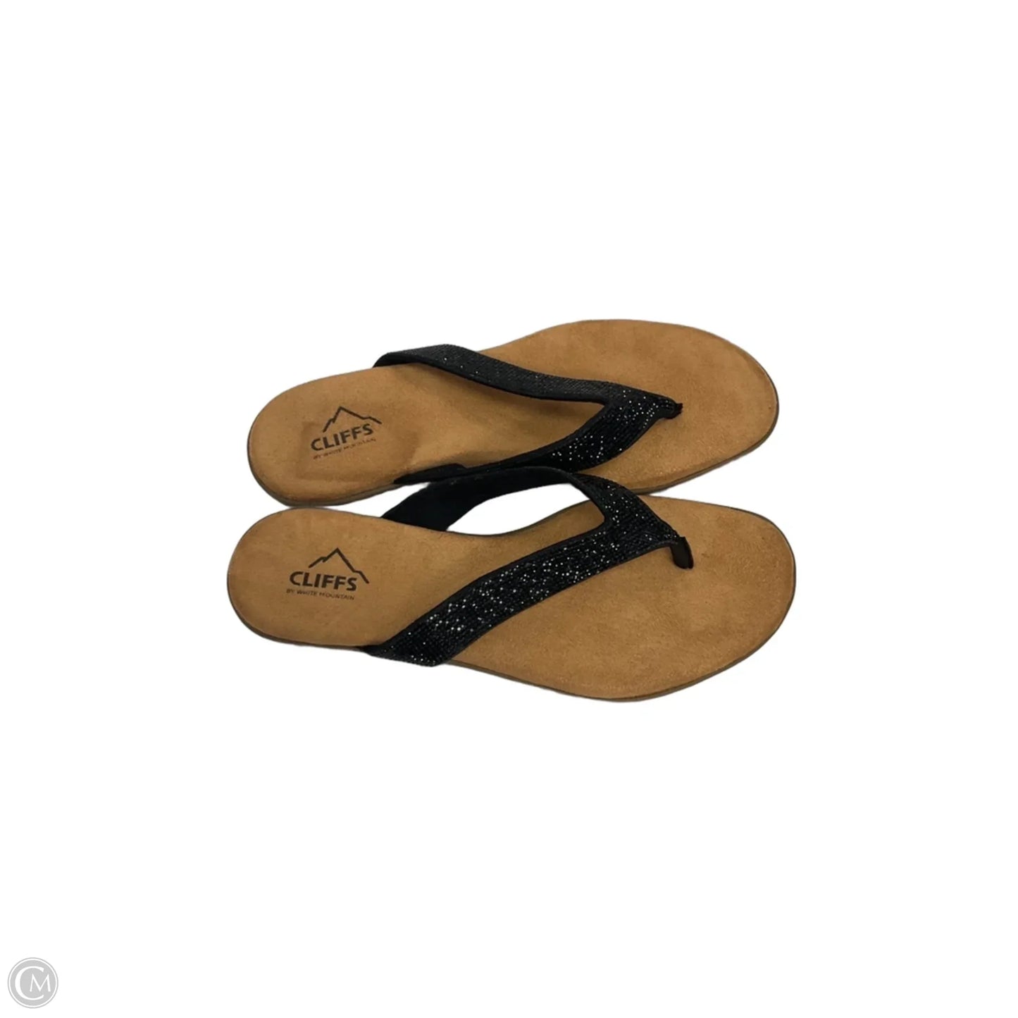 Sandals Flip Flops By Cliffs By White Mountain In Black, Size: 9