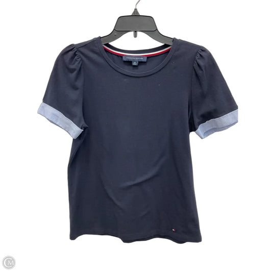Top Short Sleeve By Tommy Hilfiger In Blue, Size: S