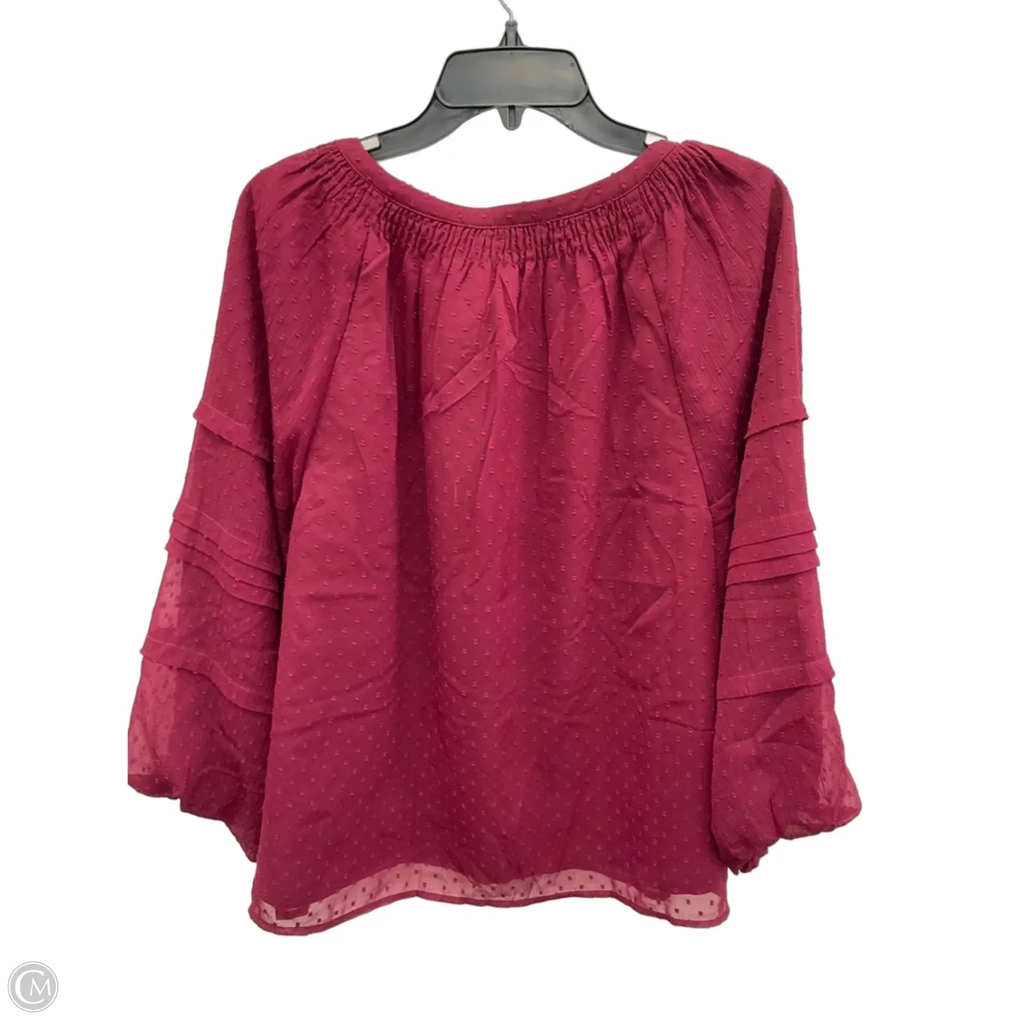 Top Long Sleeve By Loft In Red, Size: Xl