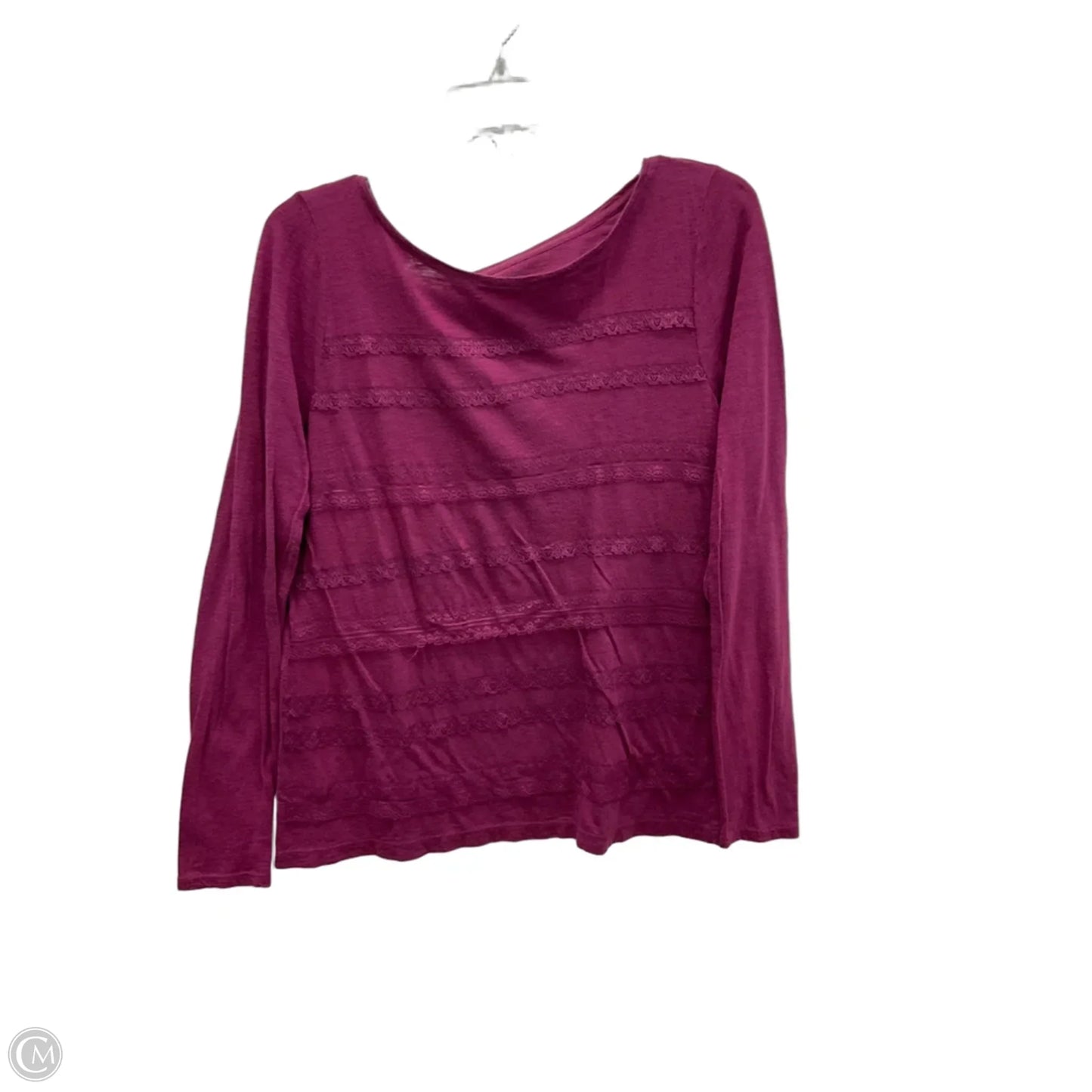 Top Long Sleeve By Loft In Purple, Size: M