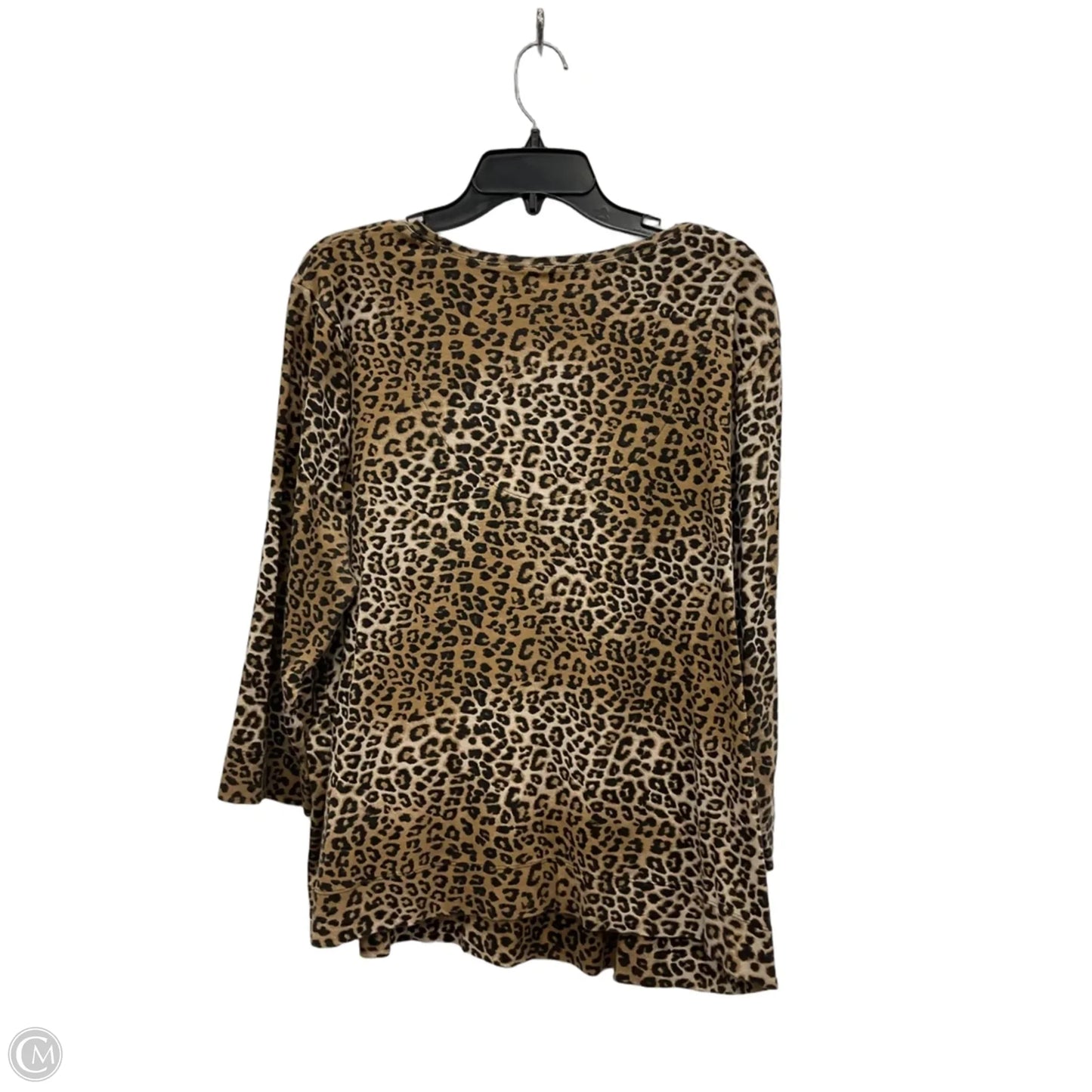 Top Long Sleeve By Chicos In Animal Print, Size: Xxl