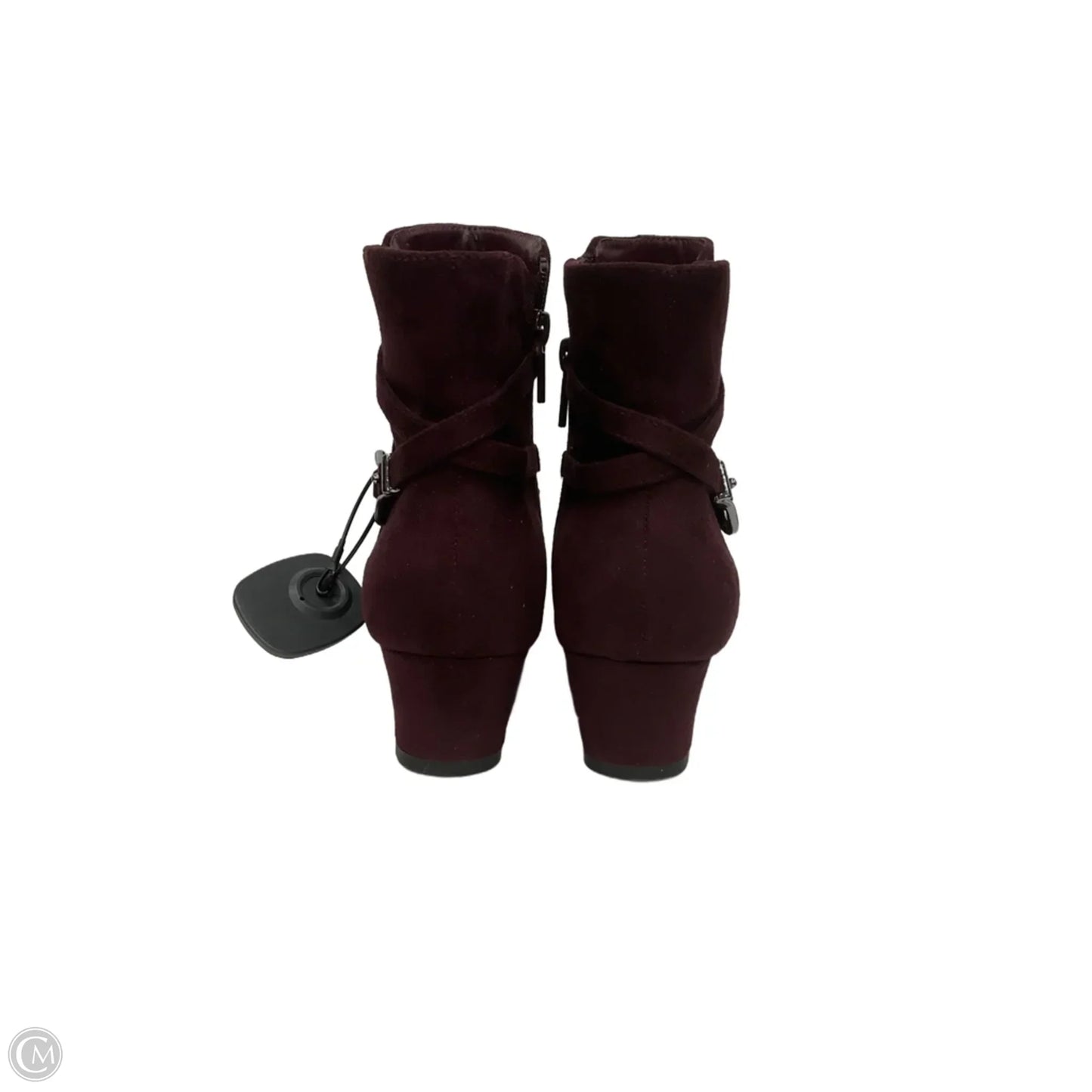 Boots Ankle Flats By Impo In Maroon, Size: 8