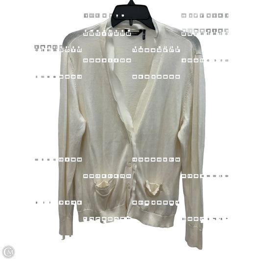 Cardigan By Daisy Fuentes In Cream, Size: Xl