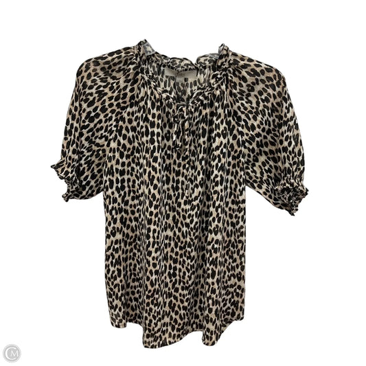 Top Short Sleeve By Loft In Animal Print, Size: S