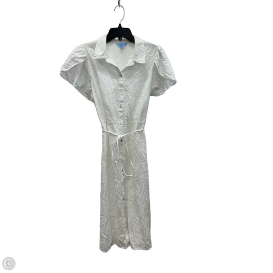 Dress Casual Maxi By Draper James In White, Size: L