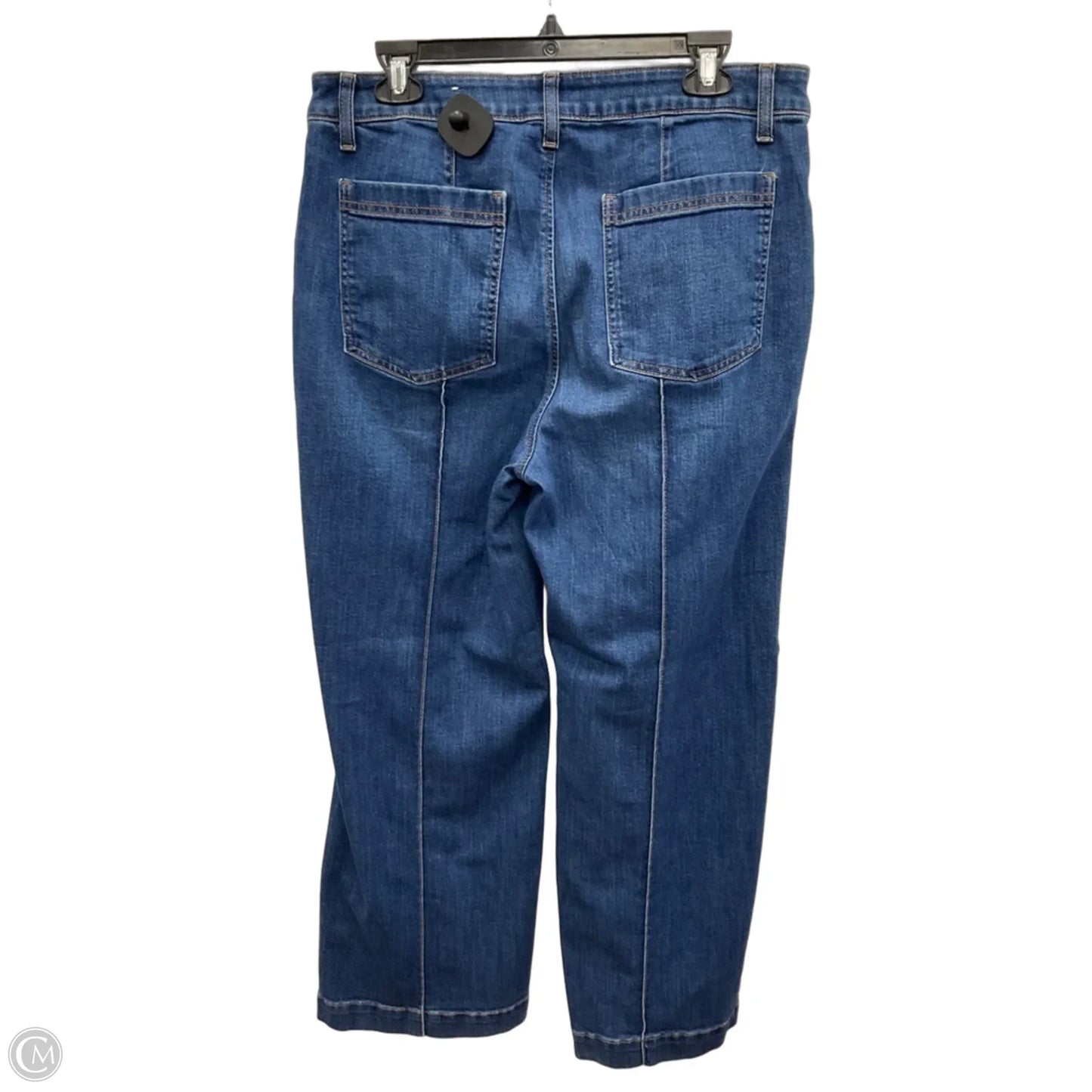 Jeans Straight By Chicos In Blue Denim, Size: 12