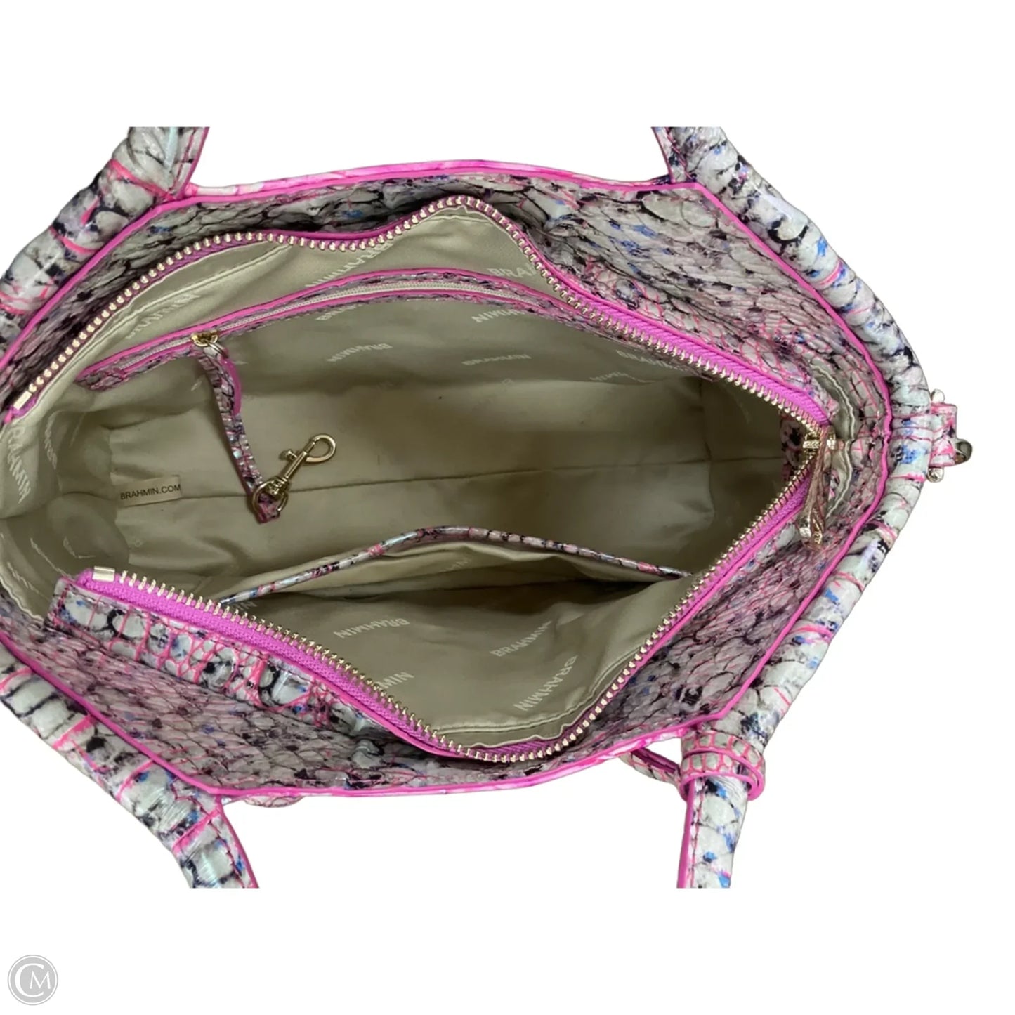 Handbag Designer By Brahmin, Size: Medium