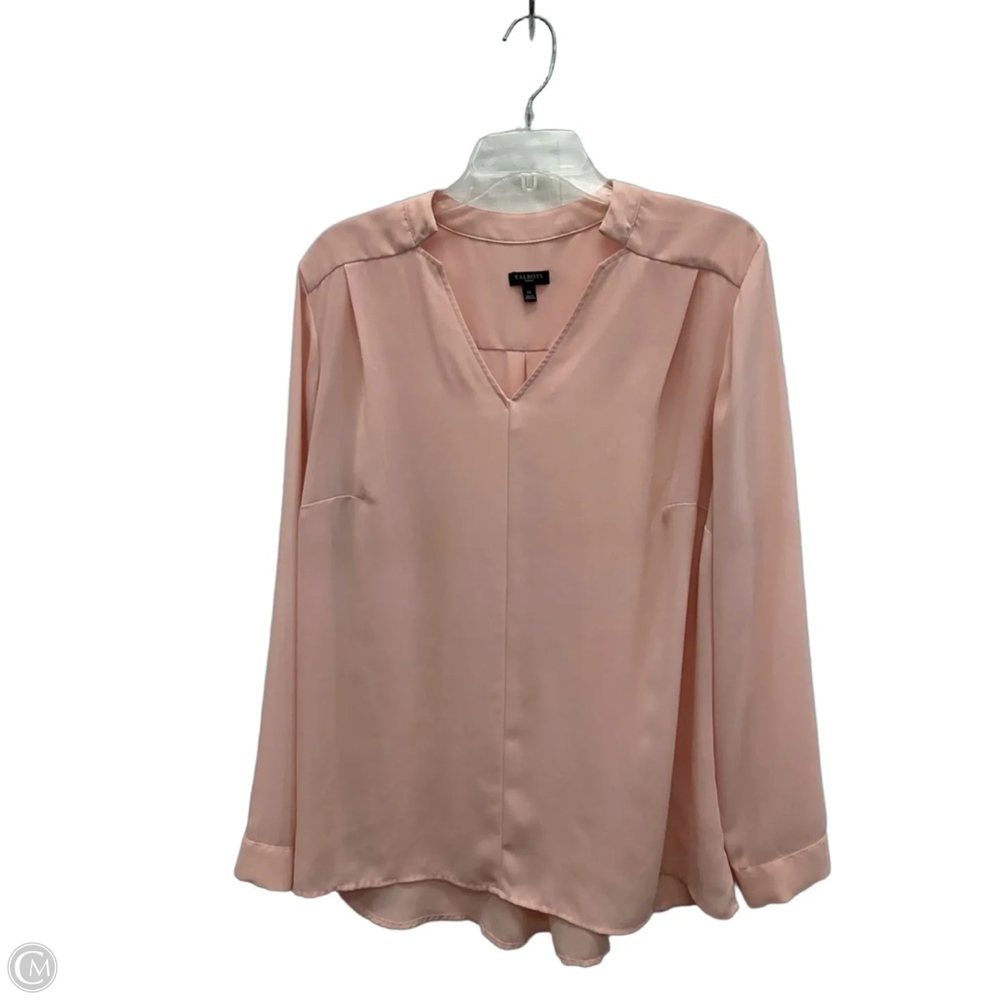 Top Long Sleeve By Talbots In Pink, Size: 1x