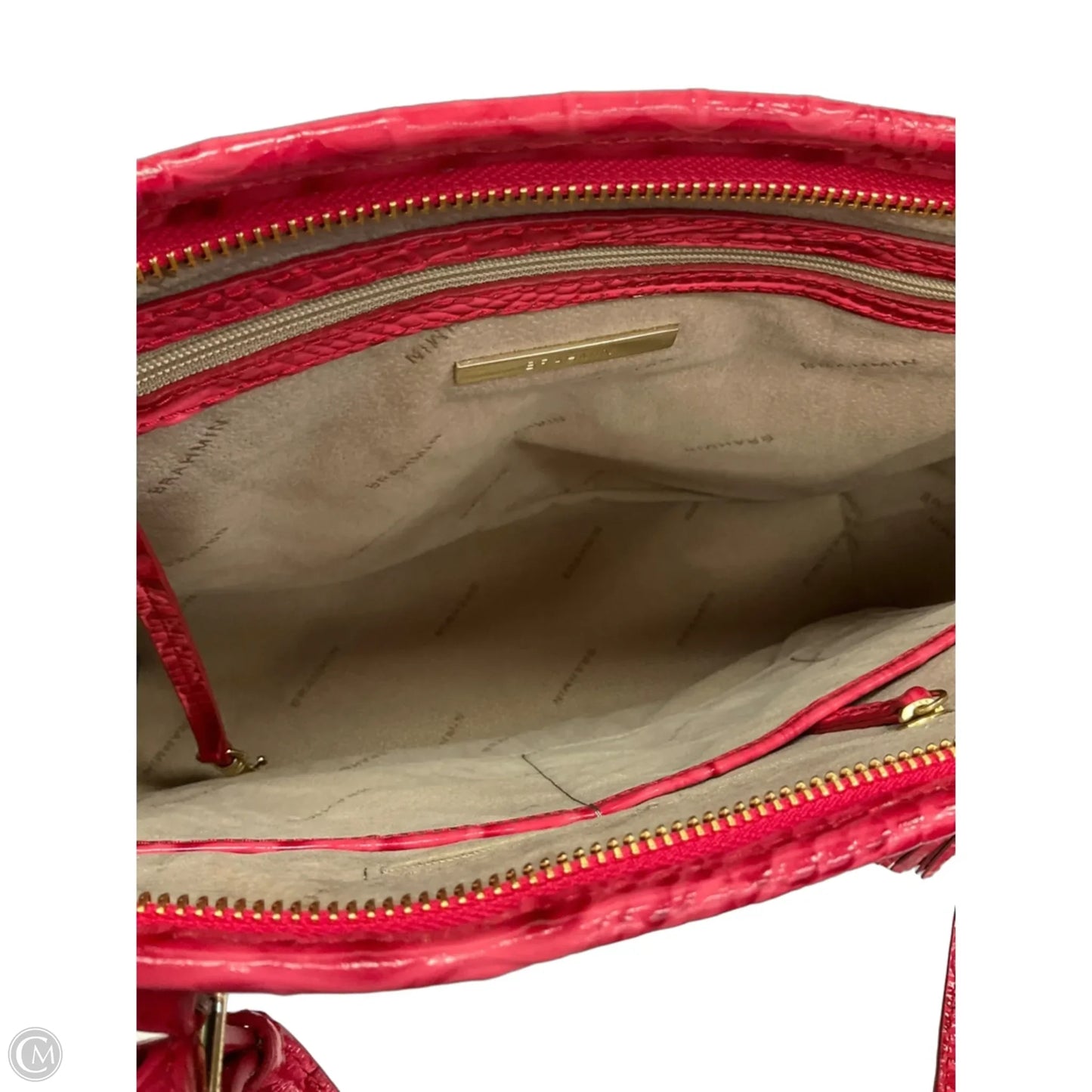 Handbag Designer By Brahmin, Size: Large