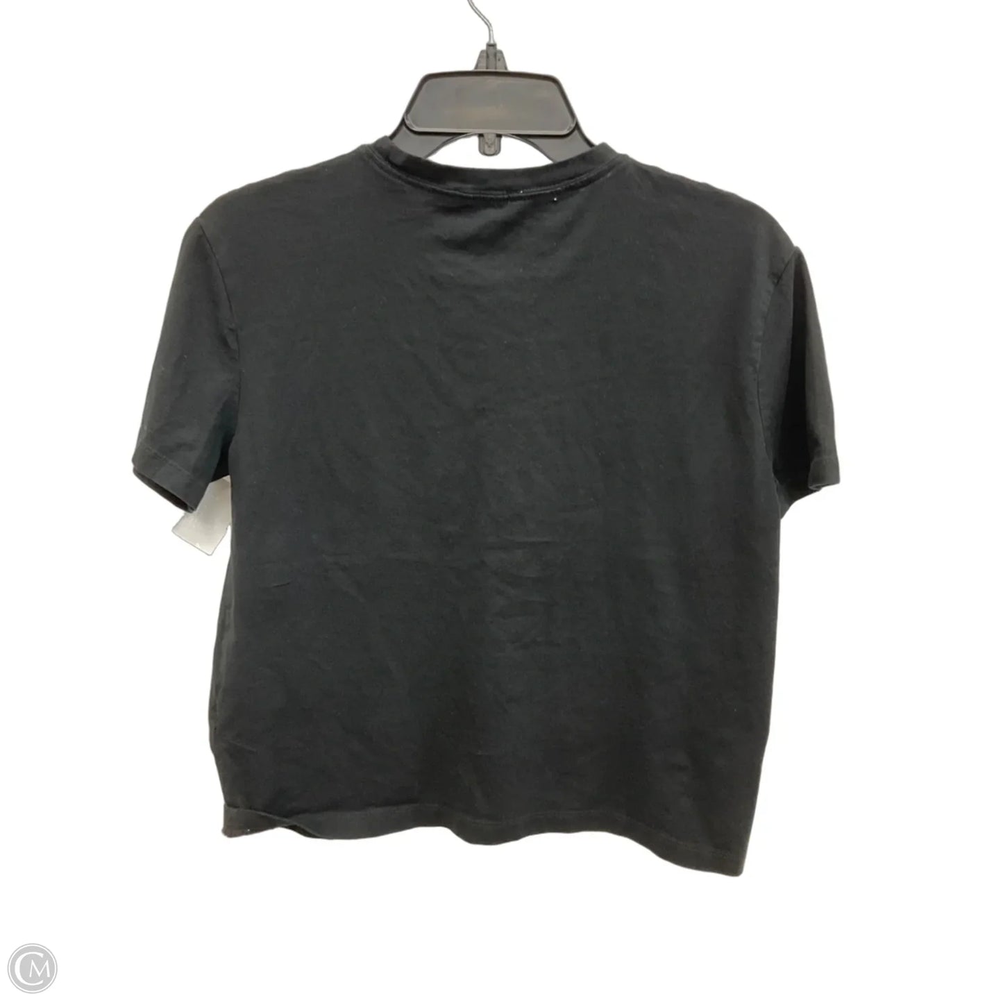 Top Short Sleeve Basic By Zara In Black, Size: M