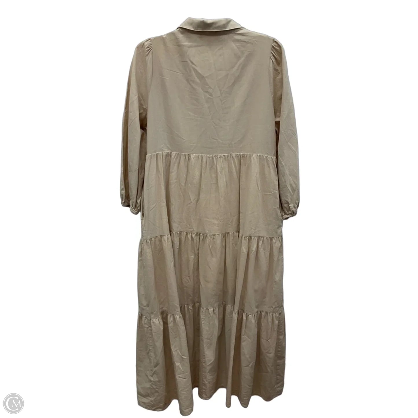 Dress Casual Maxi By Pomander Place In Tan, Size: M