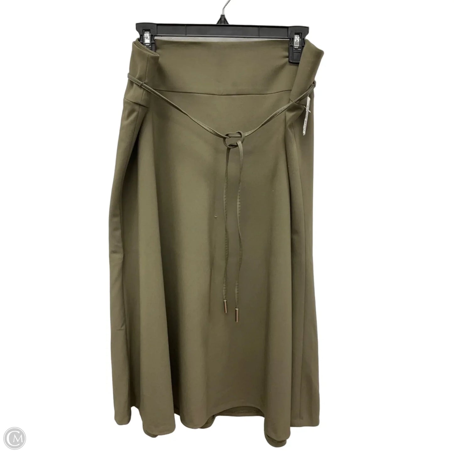Skirt Midi By Calvin Klein In Green, Size: Xl