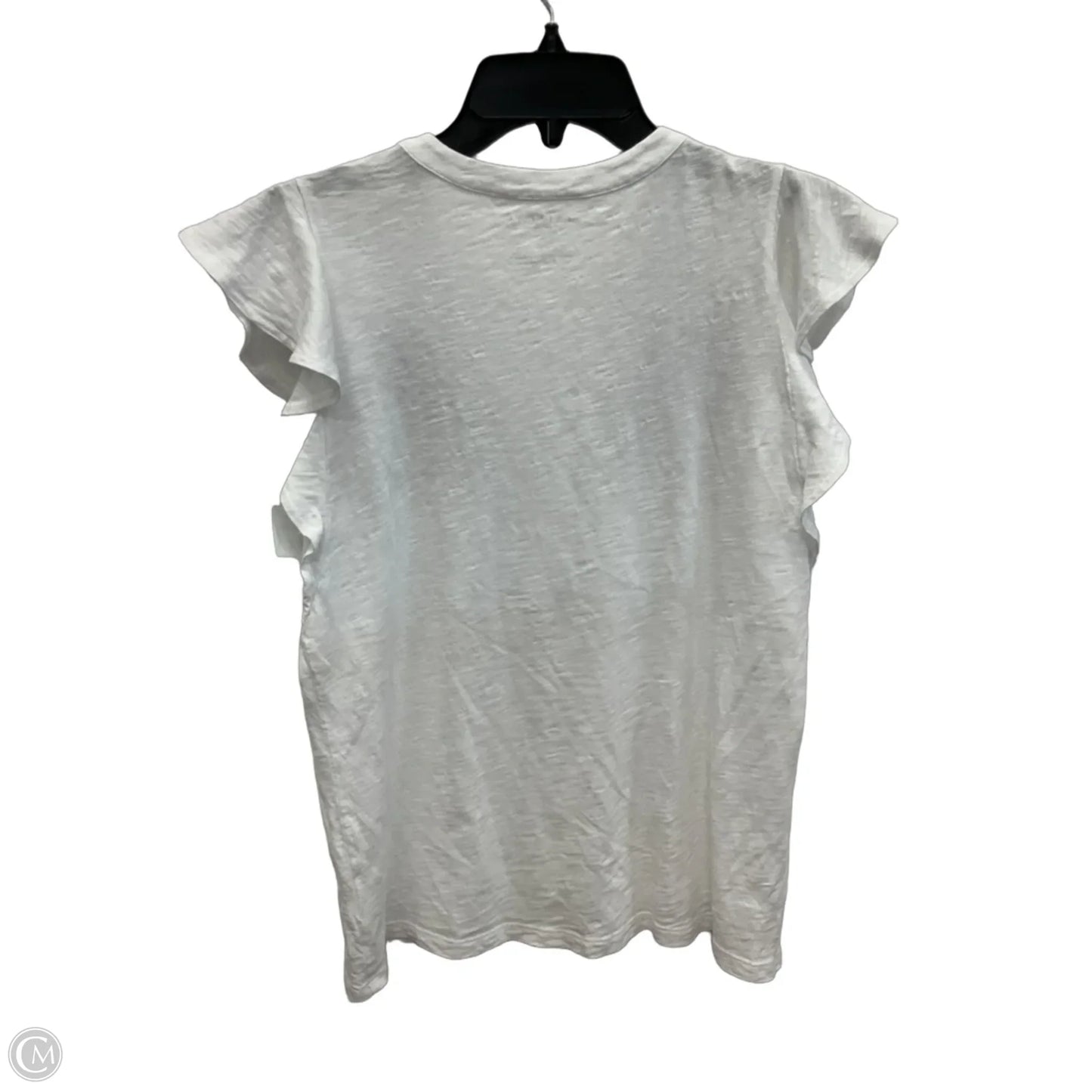 Top Short Sleeve By Talbots In White, Size: Mp