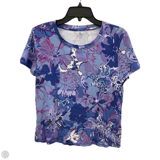 Athletic Top Short Sleeve By Talbots In Purple, Size: Xlp