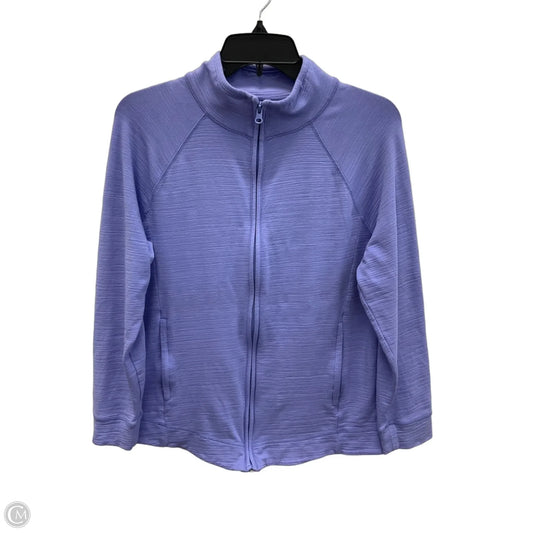 Athletic Jacket By Talbots In Purple, Size: Lp