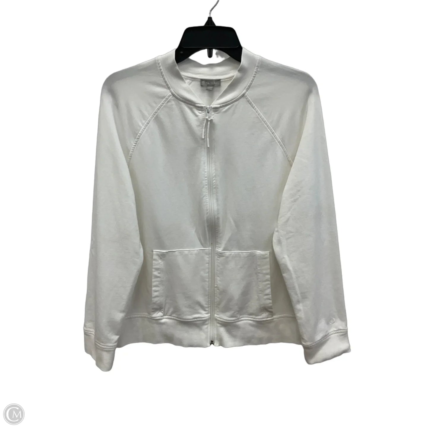 Athletic Jacket By Talbots In White, Size: Xlp