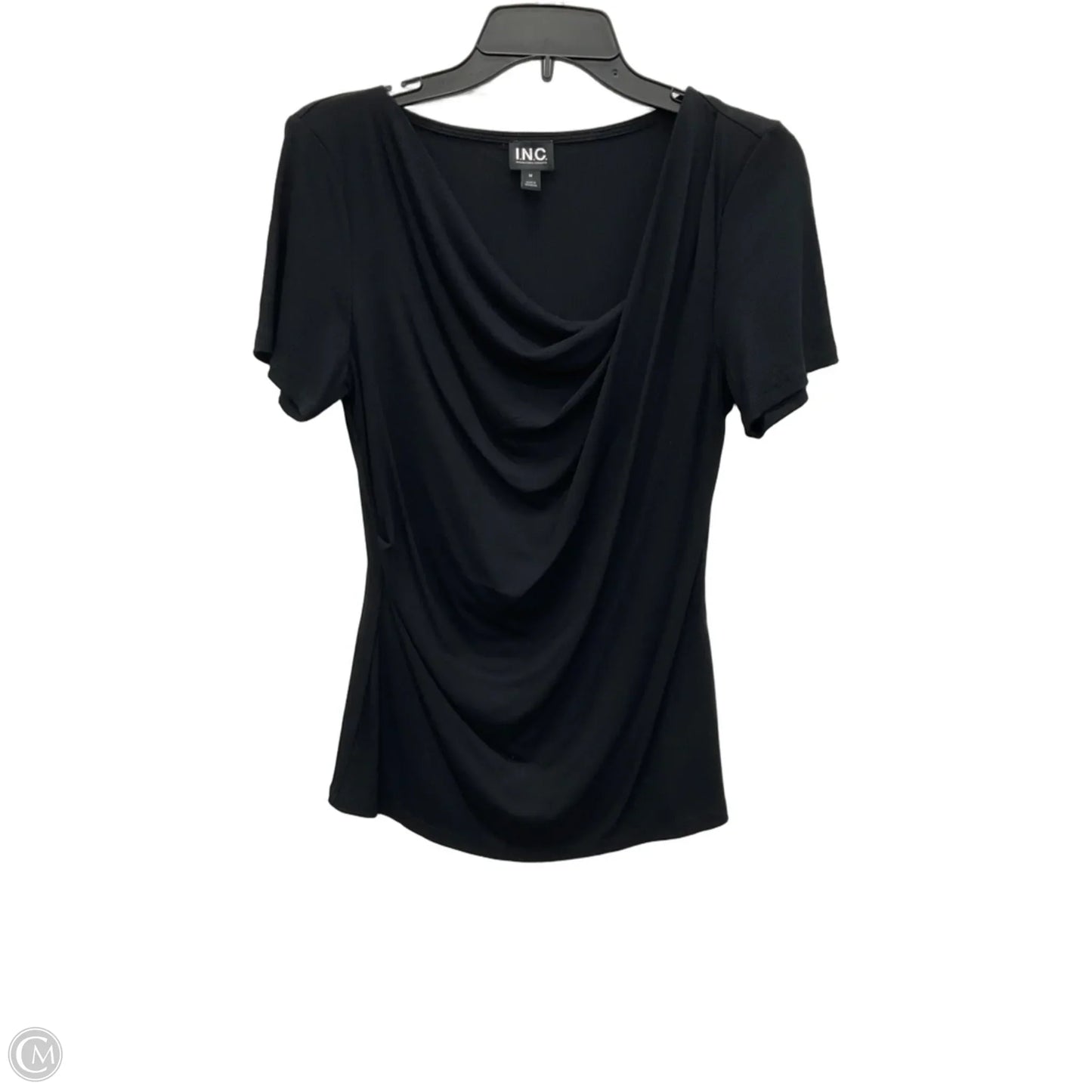 Top Short Sleeve By Inc In Blue, Size: M