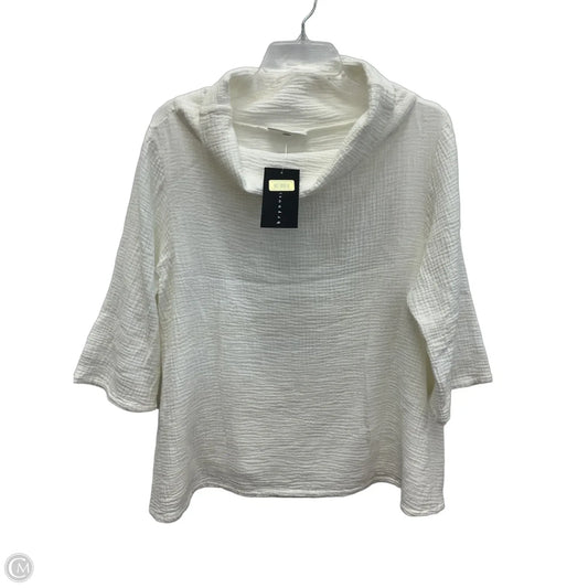 Top 3/4 Sleeve By Bryn Walker In White, Size: Xs