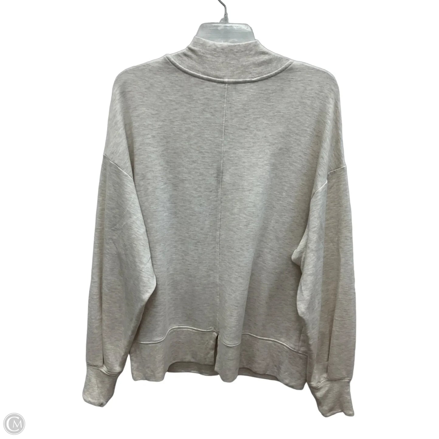 Top Long Sleeve By Athleta In Cream, Size: L