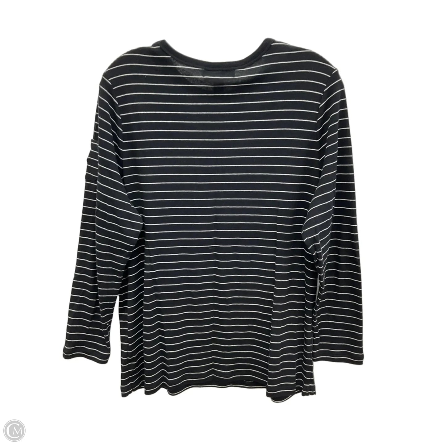 Top Long Sleeve By Lauren By Ralph Lauren In Black, Size: 1x