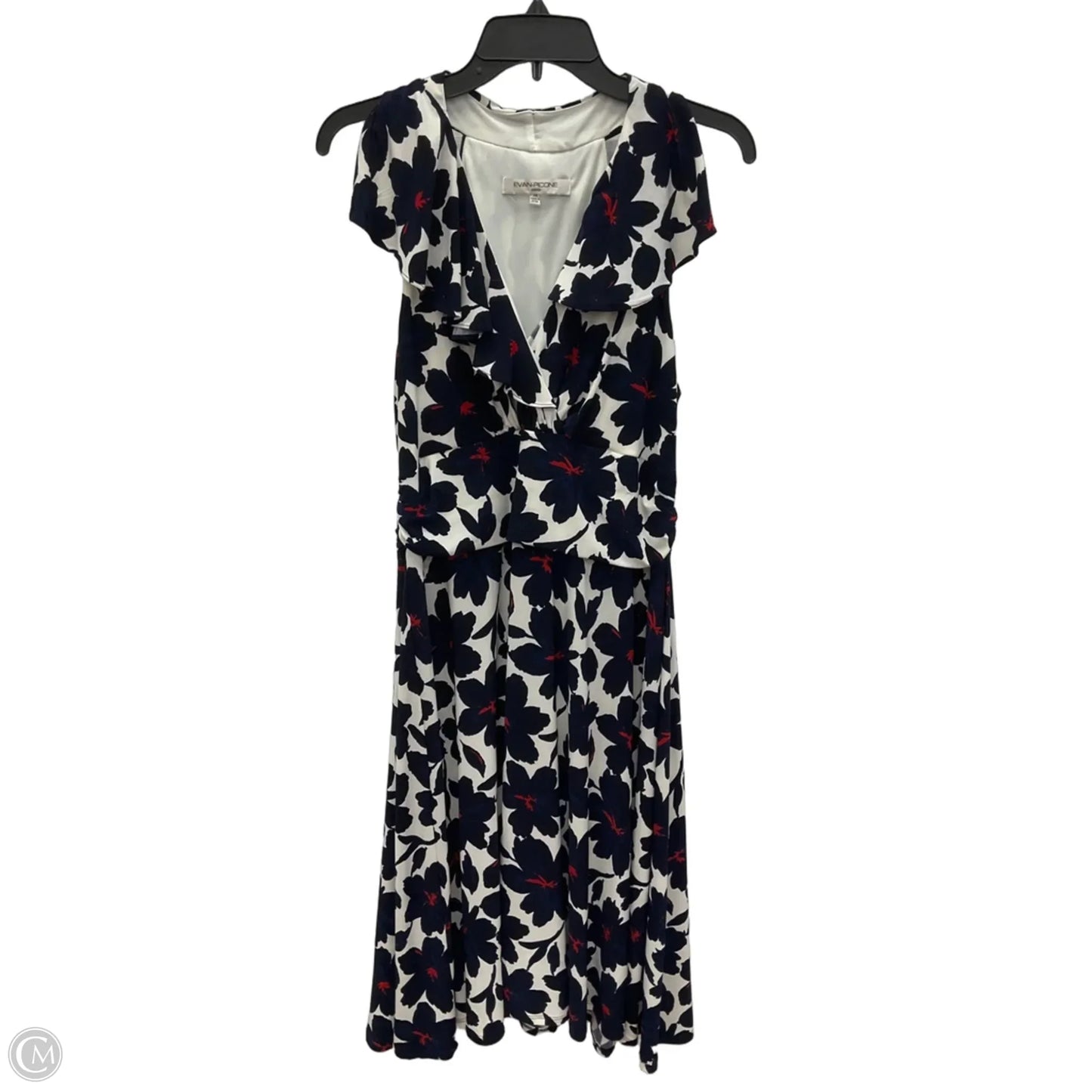 Dress Casual Maxi By Evan-picone In Blue, Size: Xl