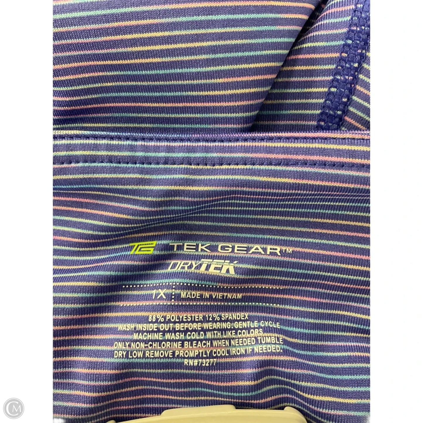 Athletic Leggings Capris By Tek Gear In Purple, Size: 1x