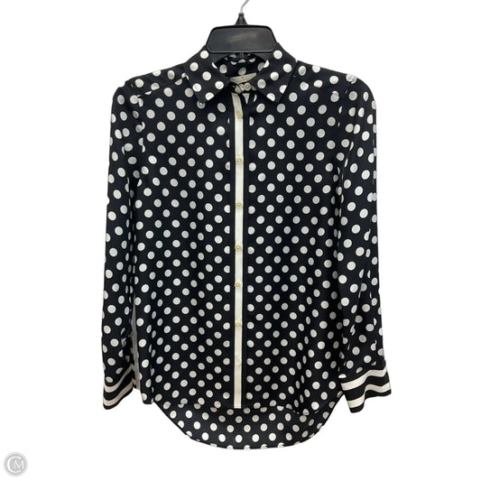 Blouse Designer By Kate Spade In Polkadot Pattern, Size: Xxs