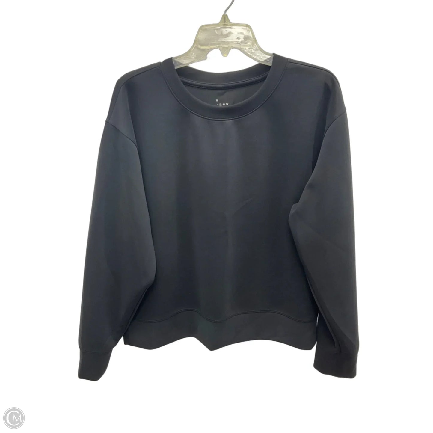 Athletic Sweatshirt Crewneck By A New Day In Black, Size: M
