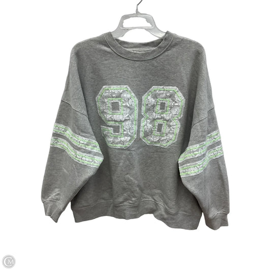 Sweatshirt Crewneck By Cma In Grey, Size: M