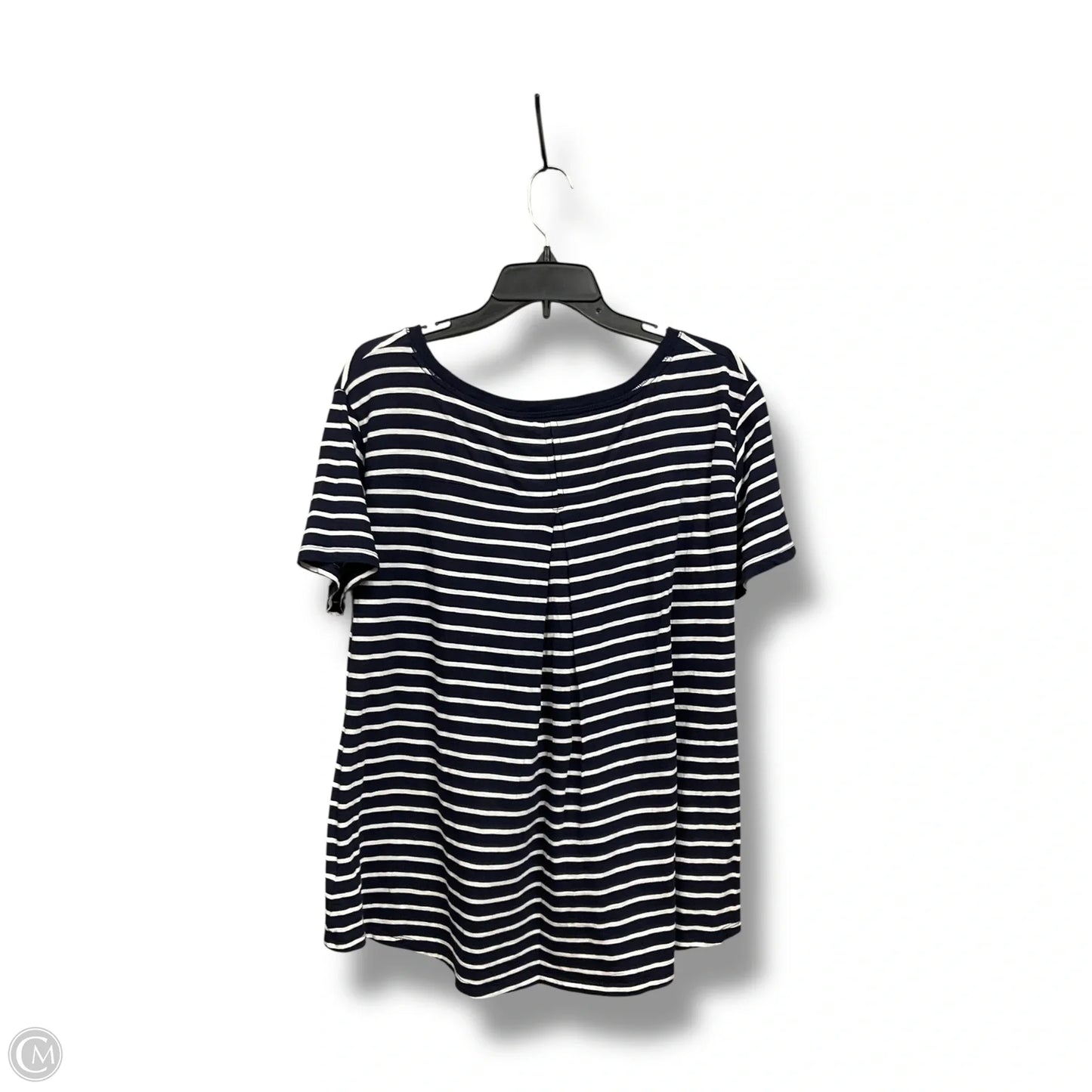 Top Short Sleeve By Gap In Striped Pattern, Size: M