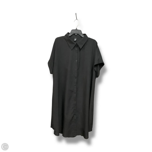 Dress Casual Midi By Shein In Black, Size: 2x