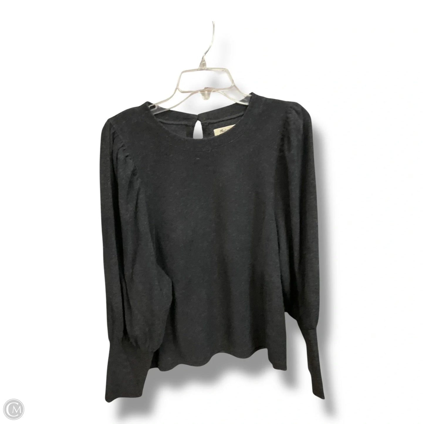 Top Long Sleeve By Madewell In Black, Size: L