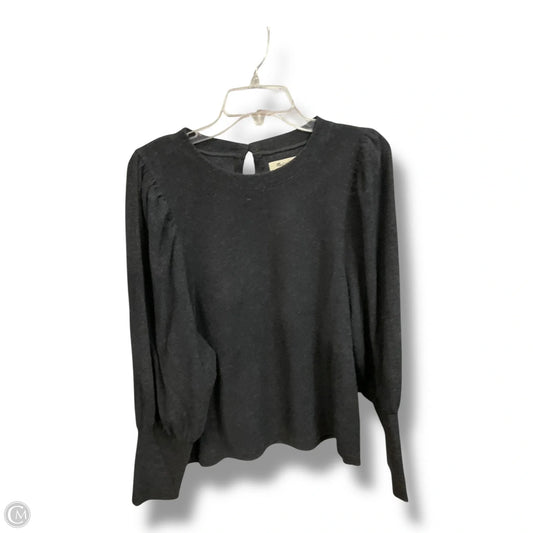 Top Long Sleeve By Madewell In Black, Size: L