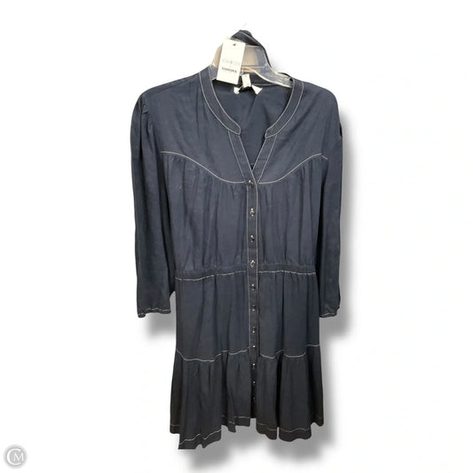 Dress Casual Midi By Sonoma In Blue, Size: Xxl