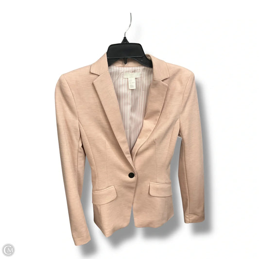 Blazer By H&m In Peach, Size: Xs