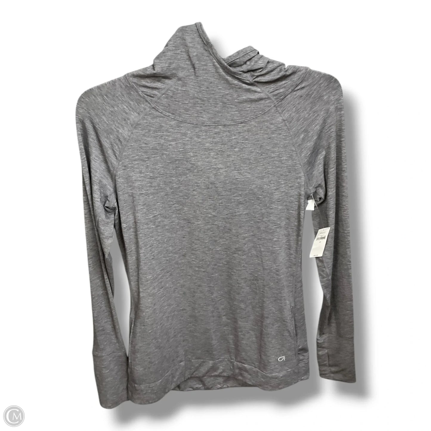 Athletic Top Long Sleeve Hoodie By Gapfit In Grey, Size: Xs