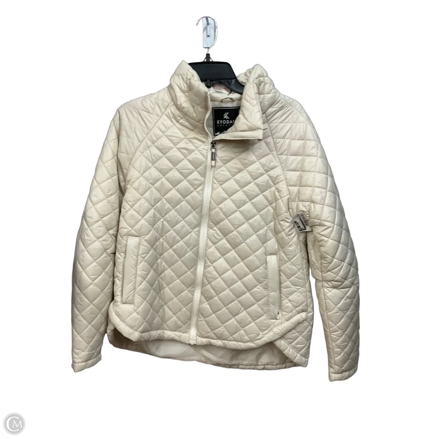 Jacket Puffer & Quilted By Kyodan In Cream, Size: M