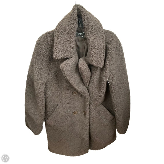 Coat Faux Fur & Sherpa By Kenneth Cole In Brown, Size: M