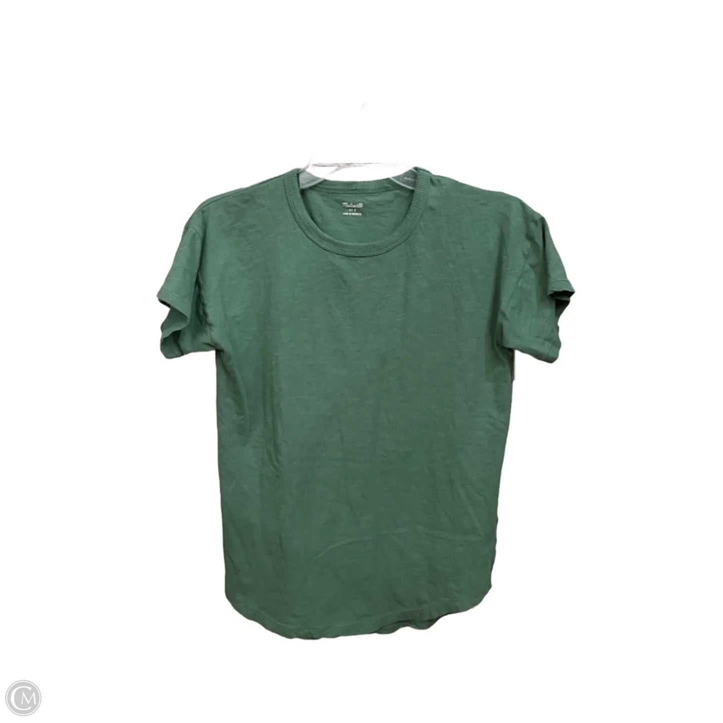 Top Short Sleeve Basic By Madewell In Green, Size: S