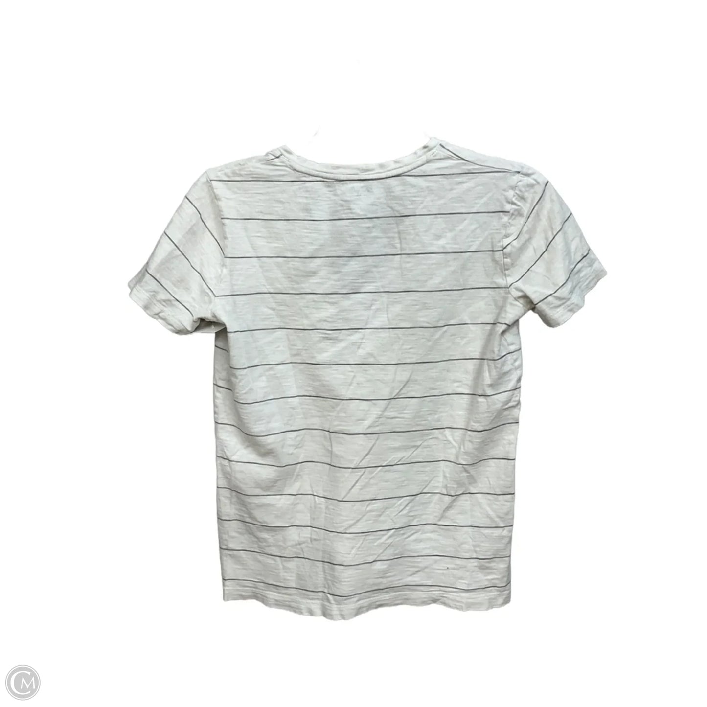 Top Short Sleeve Basic By Madewell In Striped Pattern, Size: Xs