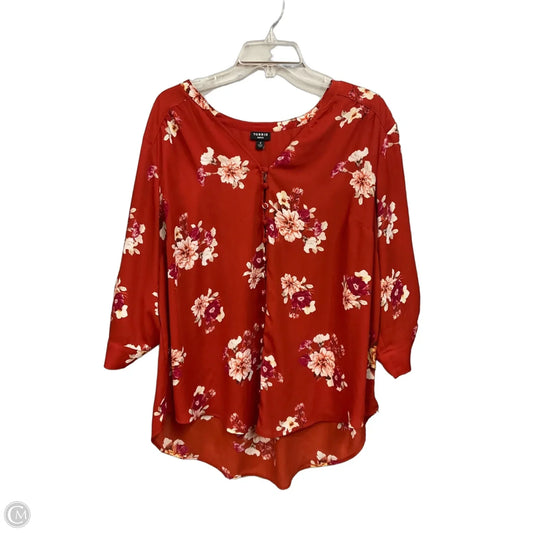 Blouse Long Sleeve By Torrid In Floral Print, Size: 2x