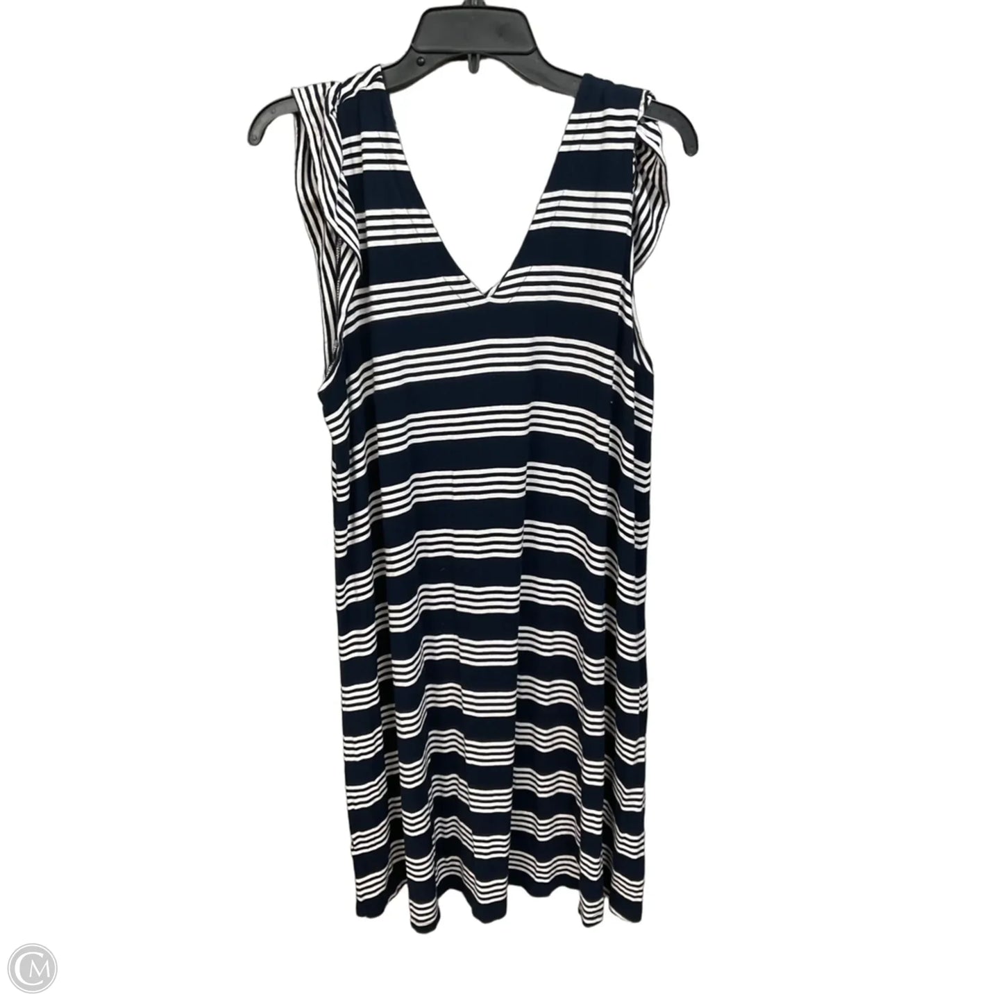 Dress Casual Midi By Loft In Striped Pattern, Size: Xl