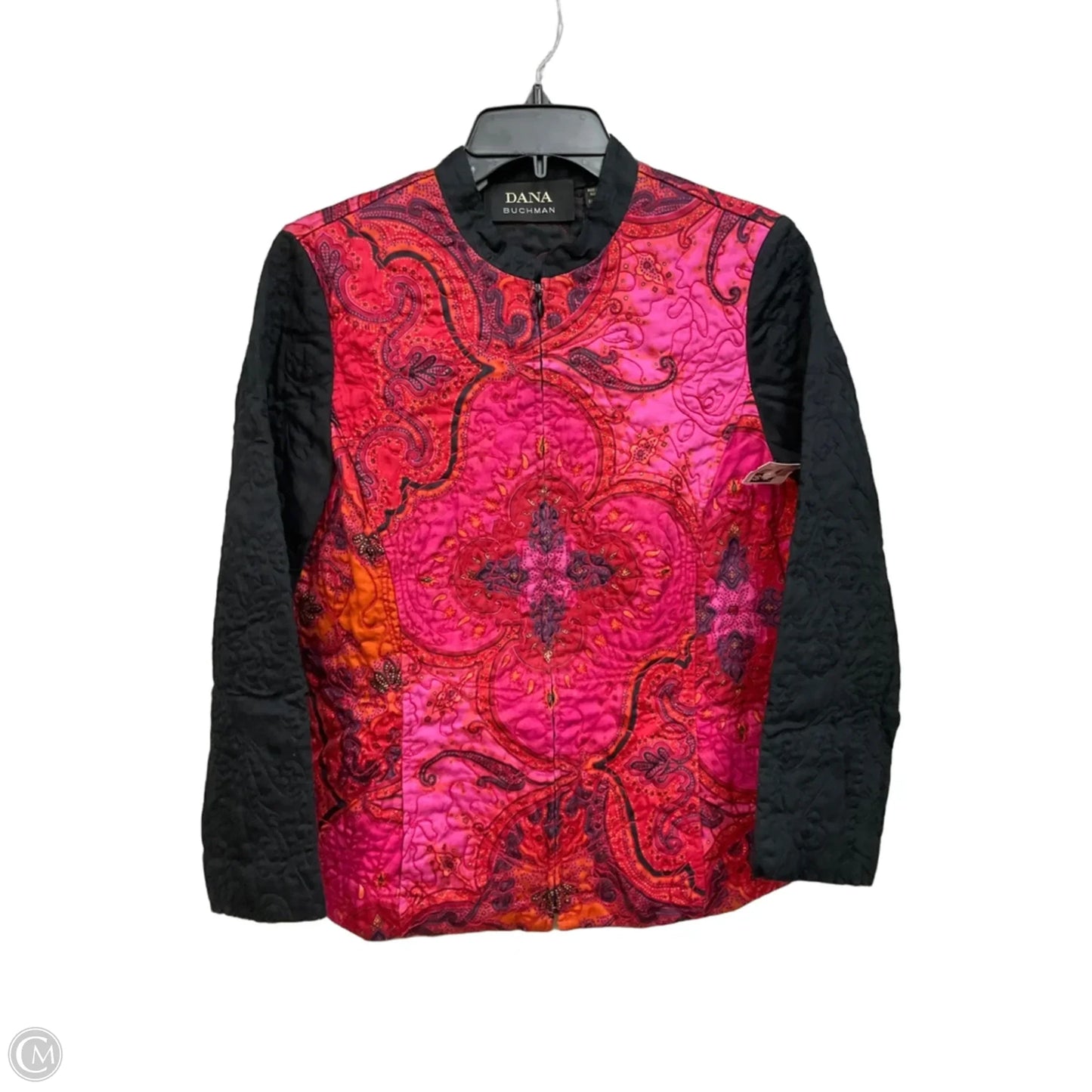 Jacket Other By Dana Buchman In Black & Pink, Size: M