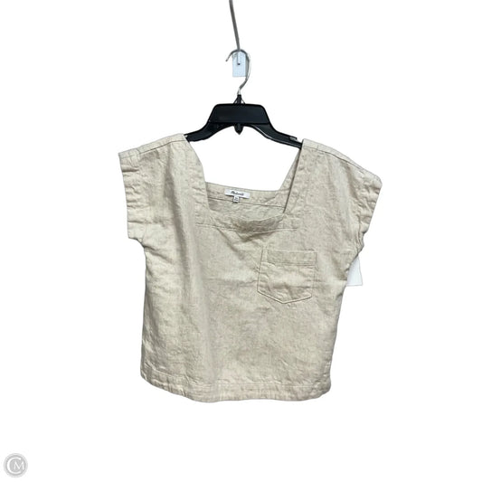 Top Sleeveless By Madewell In Tan, Size: Xxs