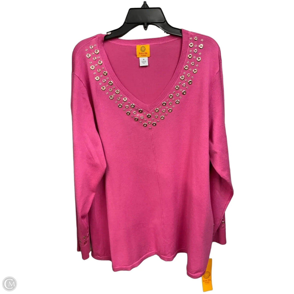 Top Long Sleeve By Ruby Rd In Pink, Size: 1x
