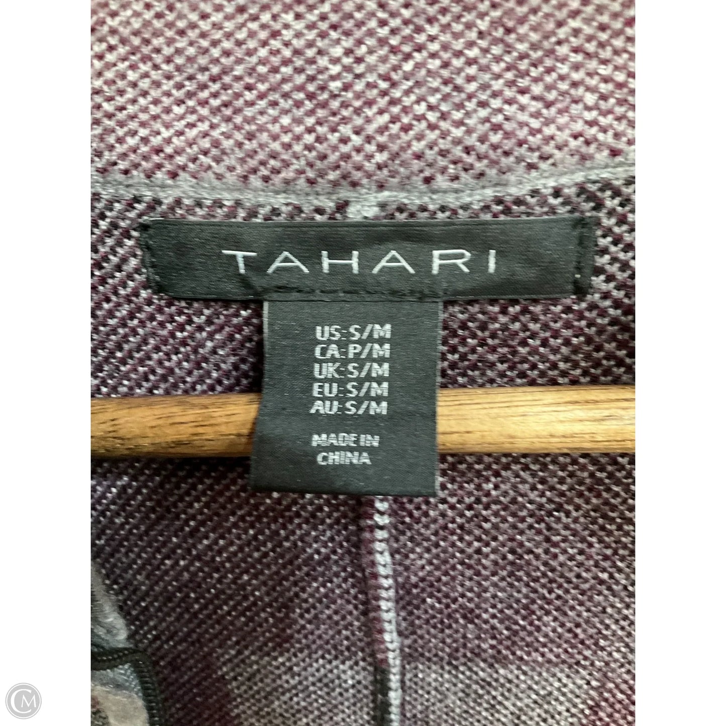 Poncho By Tahari By Arthur Levine In Checkered Pattern, Size: S