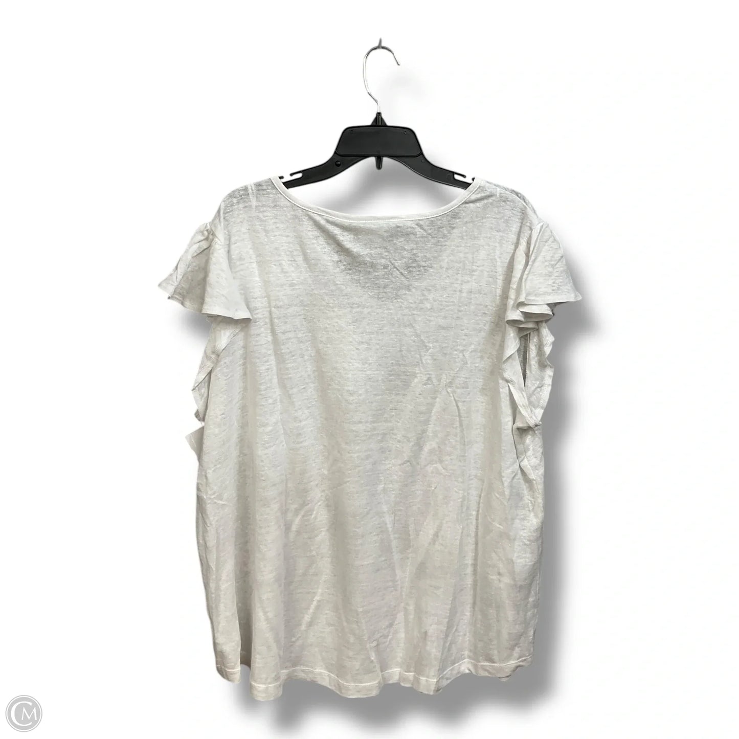 Top Short Sleeve By Rachel Zoe In White, Size: 2x